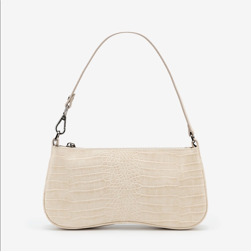JW PEI Eva Shoulder Bag Ivory Croc